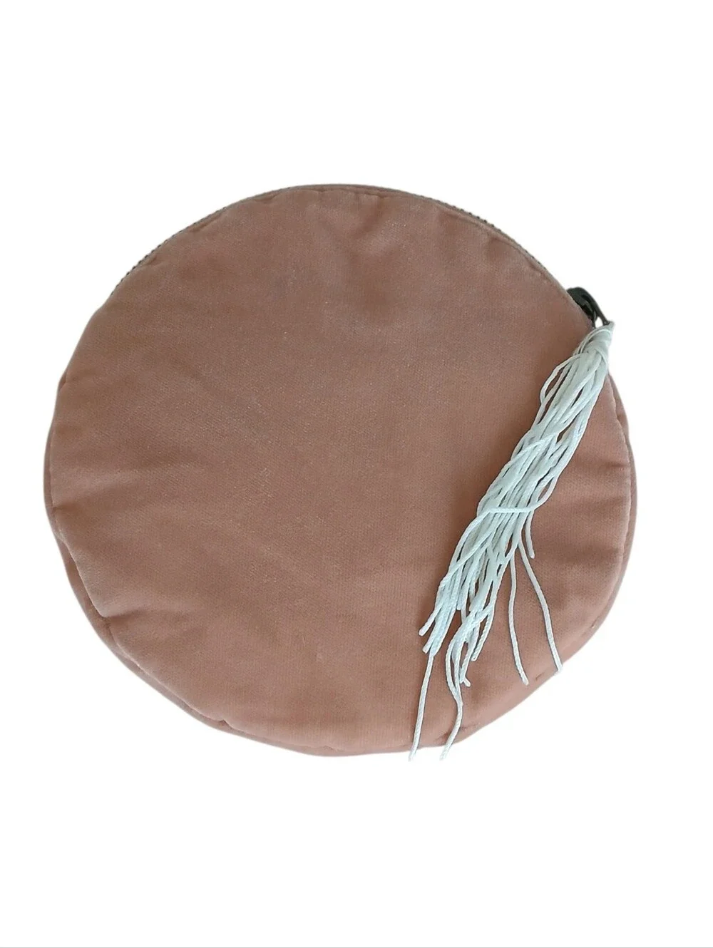 Anthropologie x Anna Harlow Russo Round Monogram A Crest Beaded Velvet Bag
